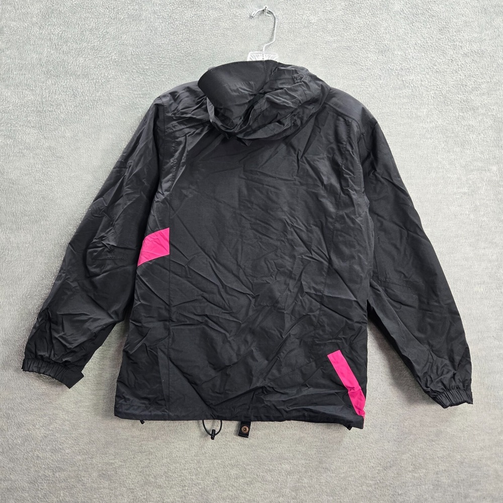 VANS Women Activewear Jacket Small Black Pink Colorblock Snow Full Zip Pocket - Picture 7 of 11